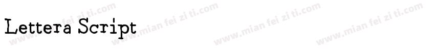 Lettera Script字体转换